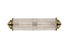 Tulum 2 Light Antique Brass Wall Lamp
